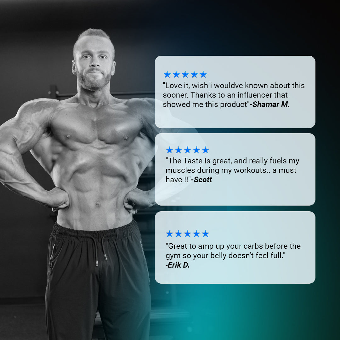 Customer testimonials about GlycoFuse featuring positive experiences and benefits during workouts.