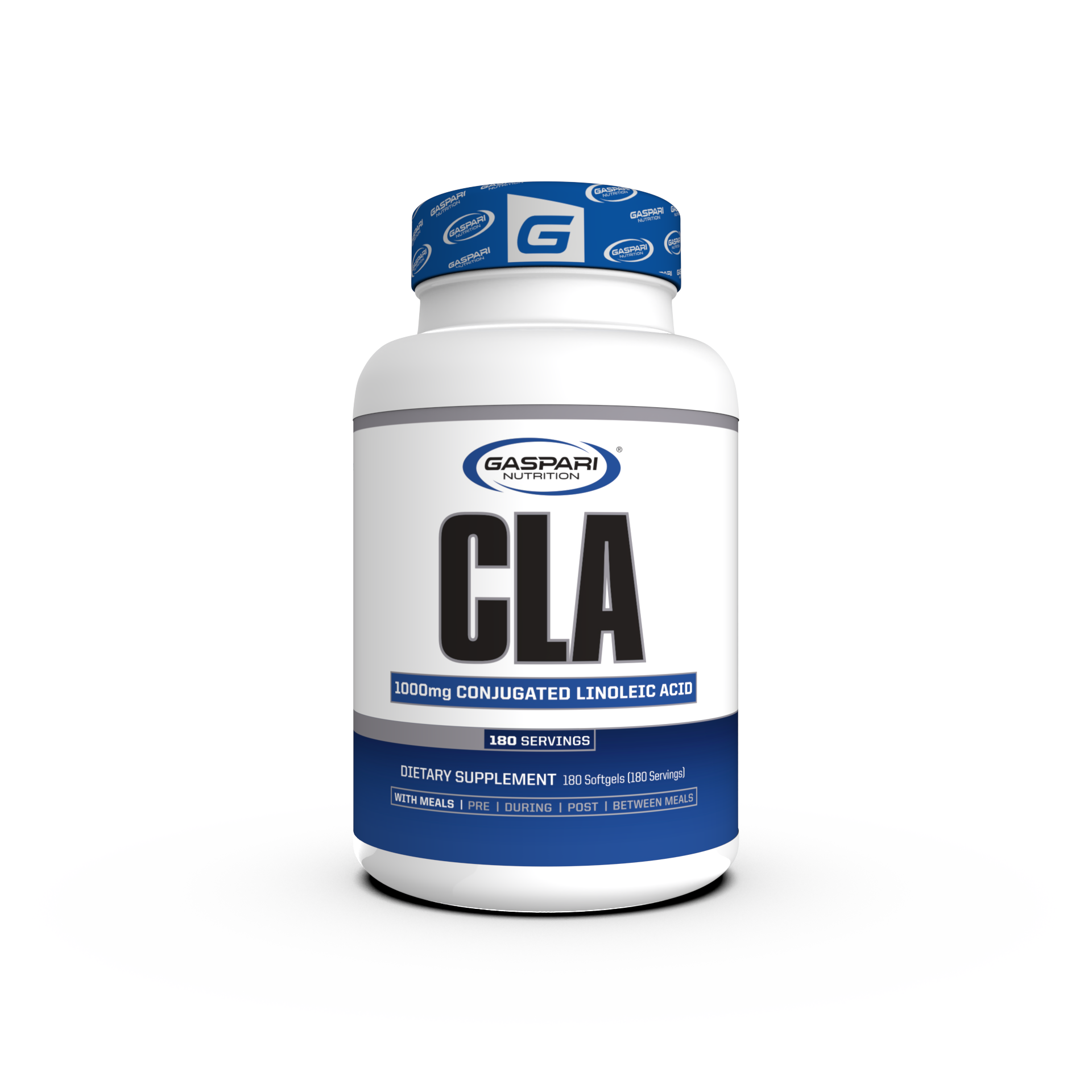 CLA – 1000mg Softgels for Weight Loss and Muscle Retention by Gaspari Nutrition, showcasing the product front view.