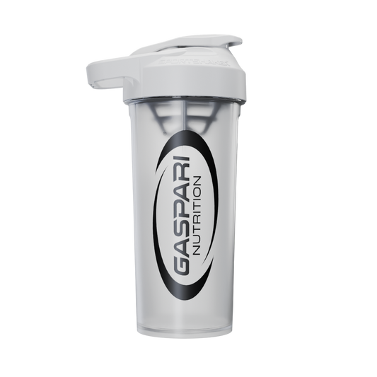 Gaspari Premium Shaker - Frosted White/Black Logo